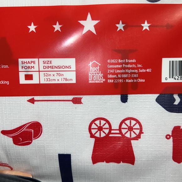 New Texas Icons Themed PEVA Plastic Flannel Backing Tablecloth 52in x 70in - Picture 5 of 5